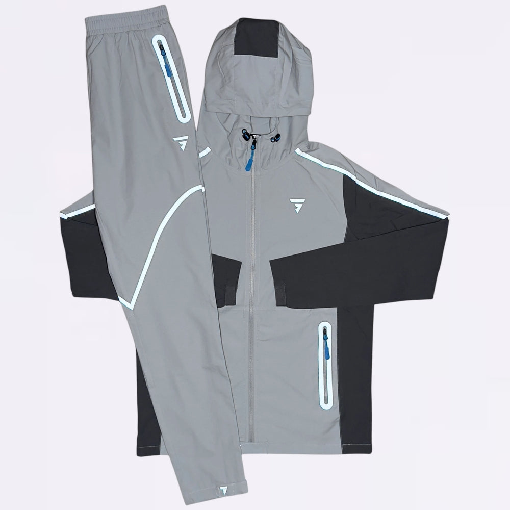 GRIID Reflect Tracksuit  - Grey / Blue (Junior)