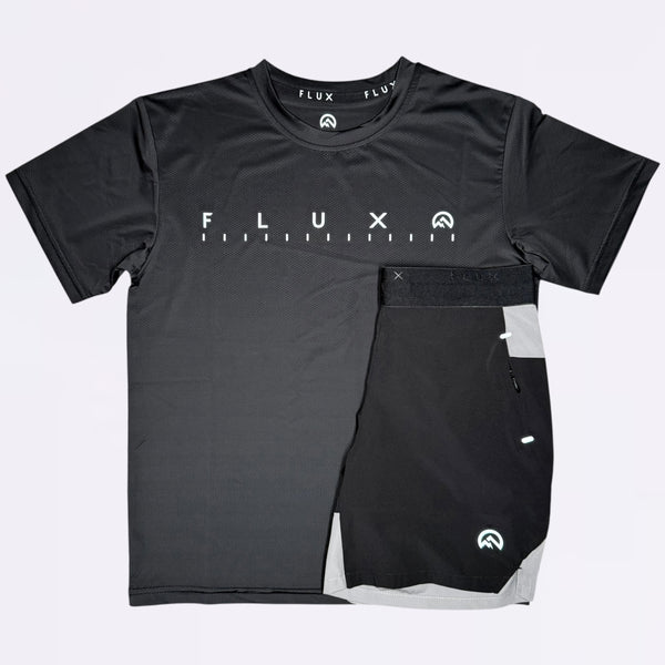 Flux Graphic & Performance Set - Black / Grey (Junior)