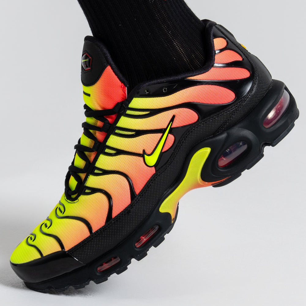 Nike Air Max Plus - Black / Solar Red / Volt